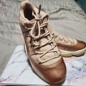 Rose gold Jordan 11s